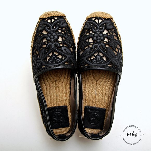 Tory Burch Lucia Lace Espadrille Flats - Picture 11 of 14